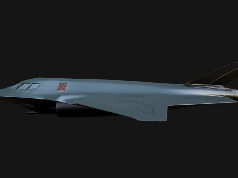Stealth Bomber Plane Model Design 1 - 3D Print Model 3D Print Model