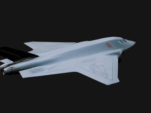 Stealth Bomber Plane Model Design 1 - 3D Print Model 3D Print Model