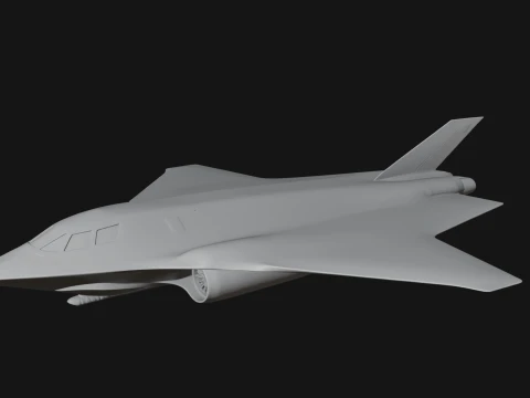 Stealth Bomber Plane Model Design 1 - 3D Print Model 3D Print Model