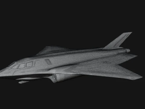 Stealth Bomber Plane Model Design 1 - 3D Print Model 3D Print Model