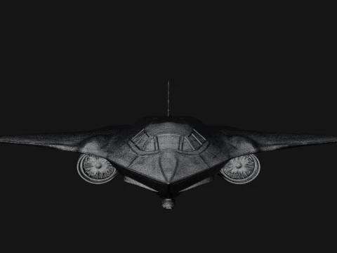 Stealth Bomber Plane Model Design 1 - 3D Print Model 3D Print Model