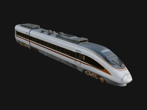 High Speed Train Model Design 4 - 3D Print Model 3D Print Model