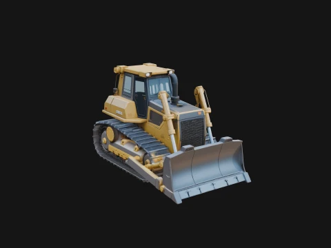 Crawler Bulldozer Model Design 12 - 3D Print Model 3D Print Model