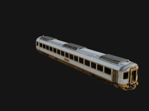 Passenger Train Car Model Design 2 - 3D Print Model 3D Print Model
