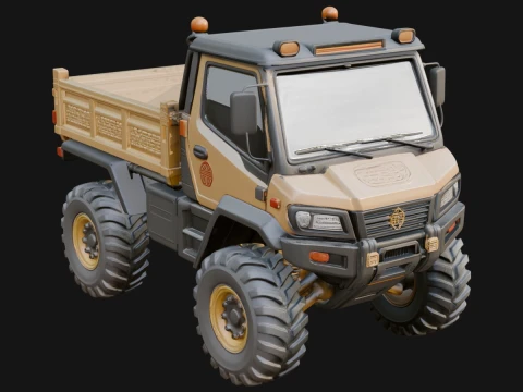 Compact Tipper Truck Model Design 1 - 3D Print Model 3D 프린트 모델