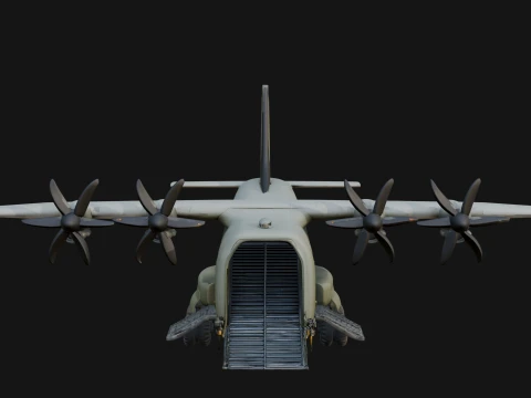 Military Cargo Plane Model Design 10 - 3D Print Model 3D Print Model