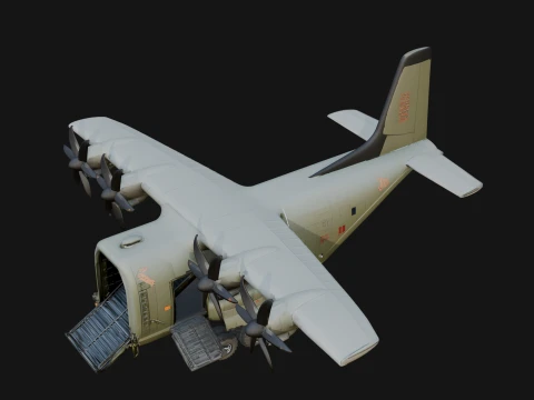 Military Cargo Plane Model Design 10 - 3D Print Model 3D Print Model