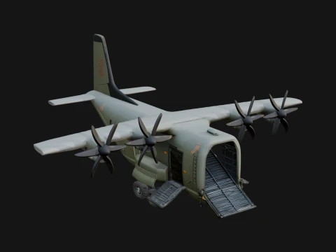 Military Cargo Plane Model Design 10 - 3D Print Model 3D Print Model