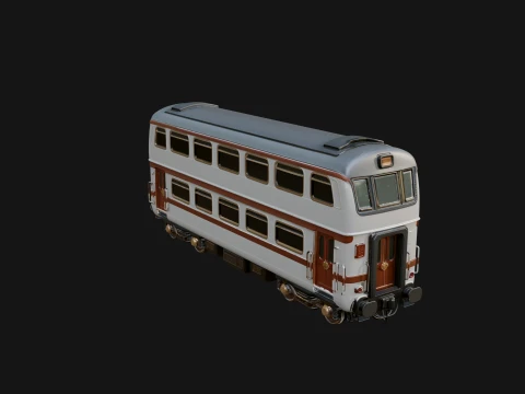 Passenger Train Car Model Design 3 - 3D Print Model 3D Print Model
