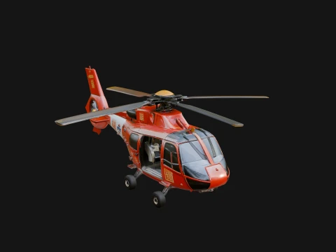 Rescue Helicopter Model Design 5 - 3D Print Model 3D Print Model