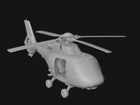Rescue Helicopter Model Design 5 - 3D Print Model 3D Print Model