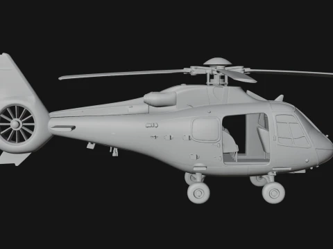 Rescue Helicopter Model Design 5 - 3D Print Model 3D Print Model