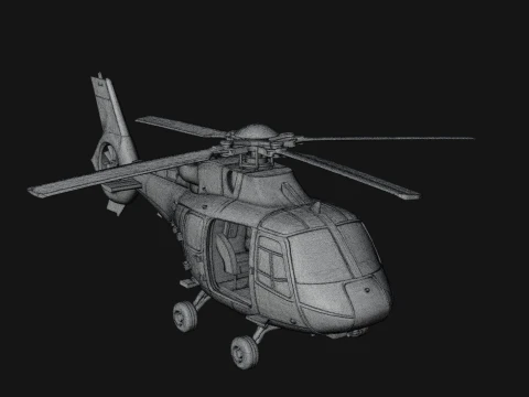 Rescue Helicopter Model Design 5 - 3D Print Model 3D Print Model