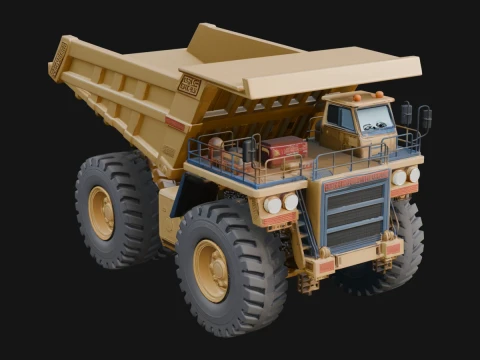 Dump Truck Model Design 27 - 3D Print Model 3D Принт Модель