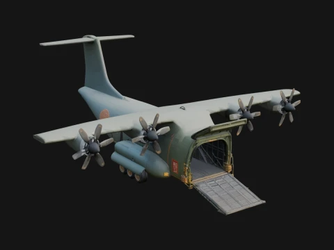 Military Cargo Plane Model Design 11 - 3D Print Model 3D Print Model