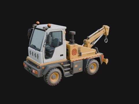 Tow Truck Model Design 17 - 3D Print Model 3D Print Model