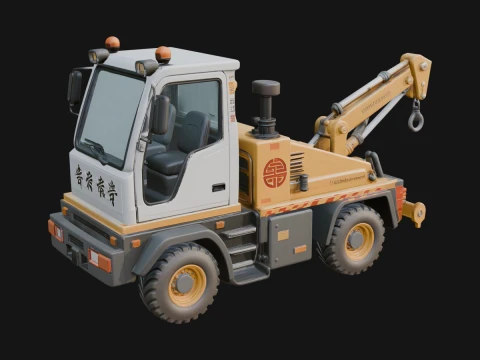 Tow Truck Model Design 17 - 3D Print Model 3D Print Model