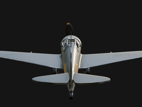 Vintage Fighter Plane Model Design 3 - 3D Print Model 3D Print Model