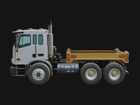 Semi Truck Model Design 17 - 3D Print Model 3D Print Model