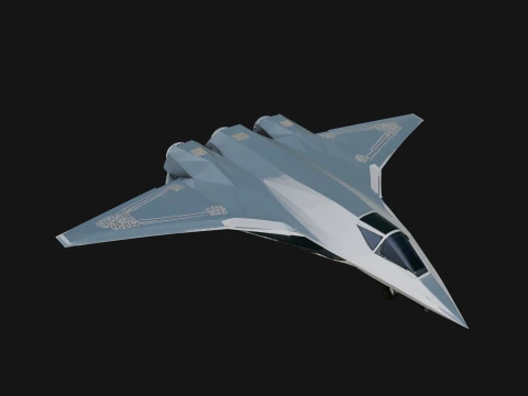 Stealth Bomber Plane Model Design 2 - 3D Print Model 3D Print Model