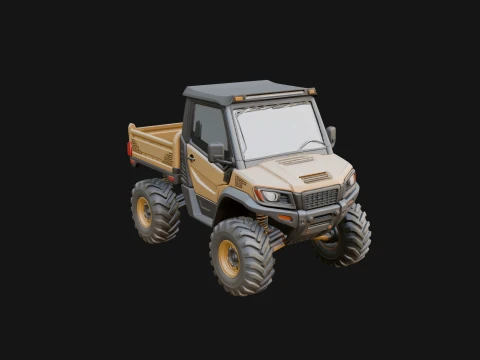 Compact Tipper Truck Model Design 2 - 3D Print Model 3D Print Model