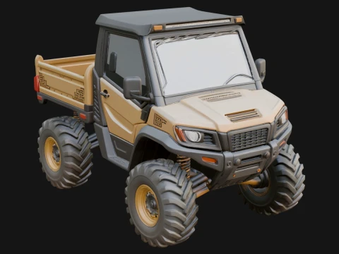 Compact Tipper Truck Model Design 2 - 3D Print Model 3Dプリントモデル