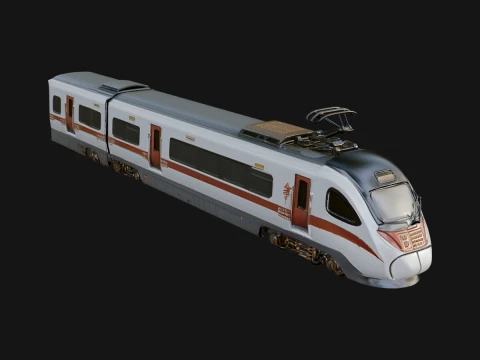 High Speed Train Model Design 5 - 3D Print Model 3D Print Model