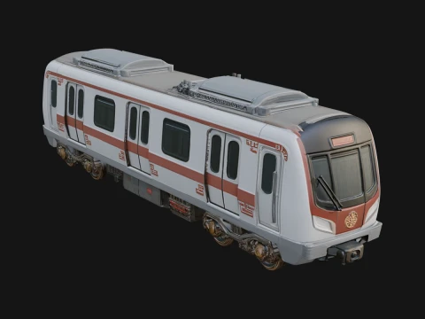 Subway Train Car Model Design 4 - 3D Print Model 3D Принт Модель