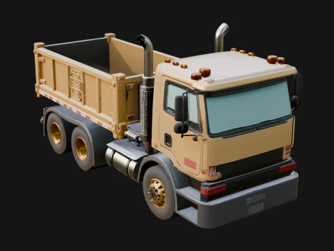 Dump Truck Model Design 28 - 3D Print Model 3D Принт Модель