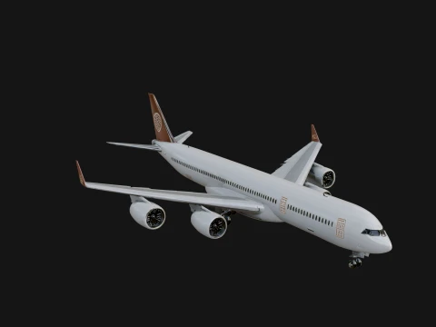 Airliner Plane Model Design 4 - 3D Print Model 3D Print Model