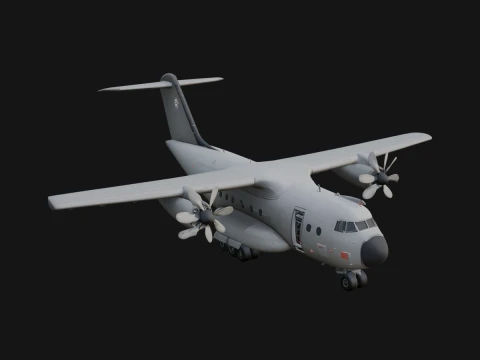 Military Cargo Plane Model Design 12 - 3D Print Model Model do druku 3D