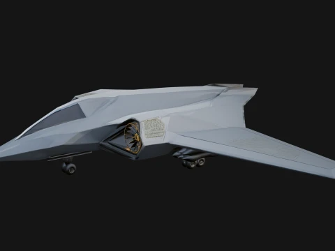 Stealth Bomber Plane Model Design 3 - 3D Print Model 3D Print Model