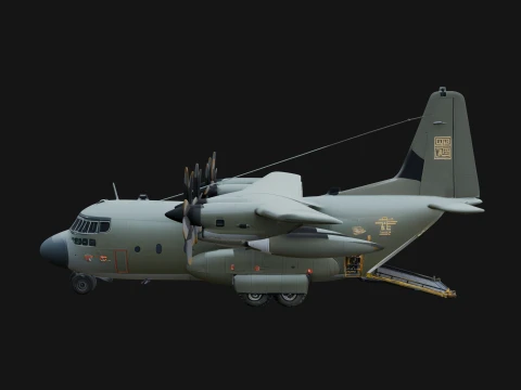 Military Cargo Plane Model Design 13 - 3D Print Model 3D Print Model