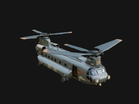 Military Helicopter Model Design 9 - 3D Print Model 3D printmodel