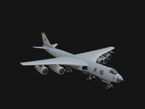 Military Cargo Plane Model Design 14 - 3D Print Model Modello di stampa 3D