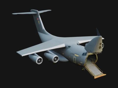 Military Cargo Plane Model Design 15 - 3D Print Model 3D Print Model