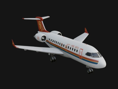 Airliner Plane Model Design 5 - 3D Print Model 3D Baskı Modeli