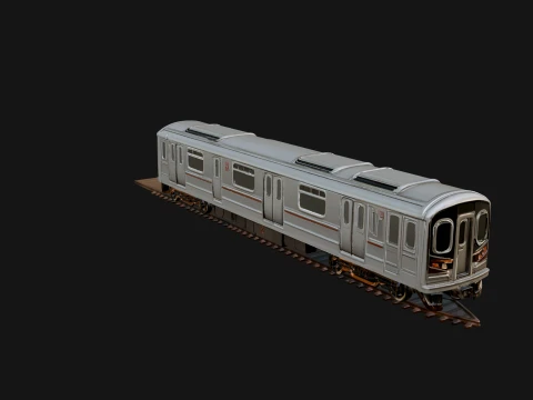 Subway Train Car Model Design 5 - 3D Print Model 3D Принт Модель