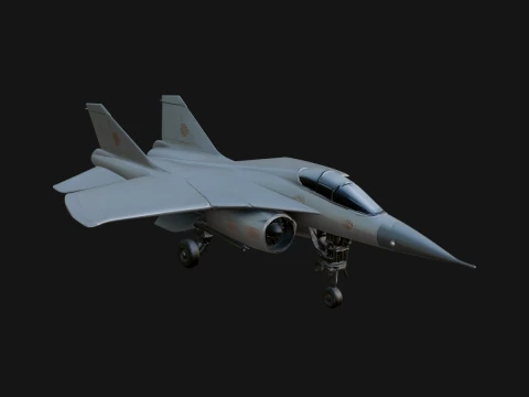 Military Jet Fighter Model Design 18 - 3D Print Model 3D 프린트 모델