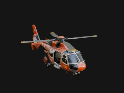 Rescue Helicopter Model Design 6 - 3D Print Model 3D Print Model