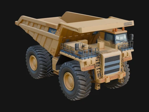 Dump Truck Model Design 31 - 3D Print Model 3D Принт Модель