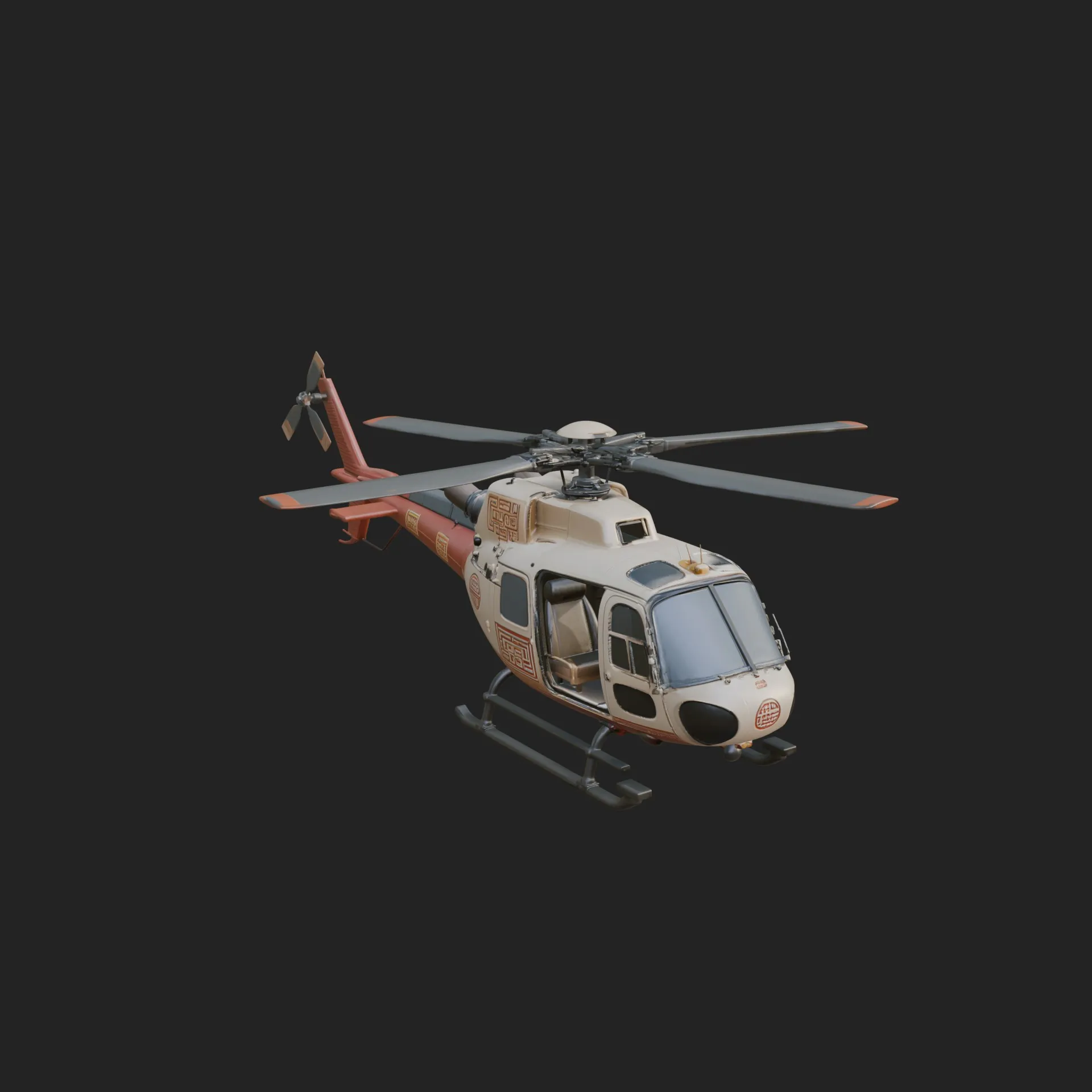 Rescue Helicopter Model Design 7 - 3D Print Model 3D Print Model .c4d .max .obj .3ds .fbx .stl .blend