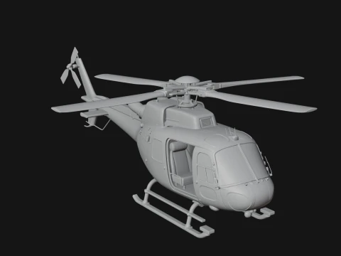 Rescue Helicopter Model Design 7 - 3D Print Model 3D Print Model