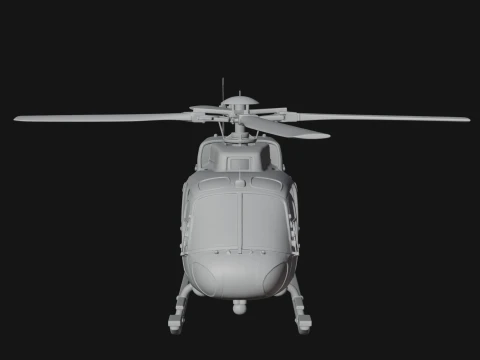 Rescue Helicopter Model Design 7 - 3D Print Model 3D Print Model