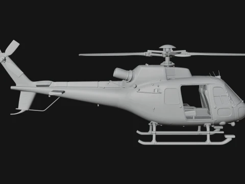 Rescue Helicopter Model Design 7 - 3D Print Model 3D Print Model