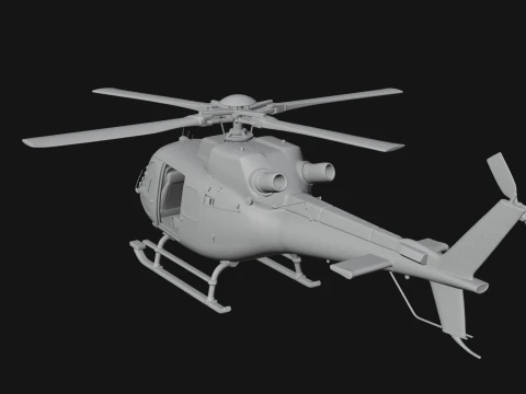 Rescue Helicopter Model Design 7 - 3D Print Model 3D Print Model