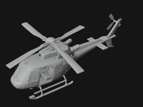 Rescue Helicopter Model Design 7 - 3D Print Model 3D Print Model