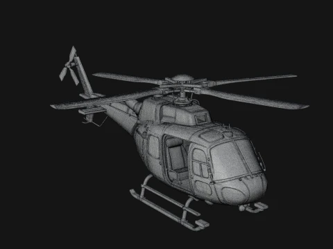 Rescue Helicopter Model Design 7 - 3D Print Model 3D Print Model