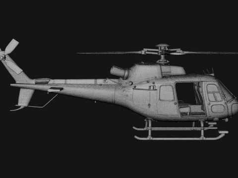 Rescue Helicopter Model Design 7 - 3D Print Model 3D Print Model