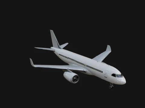 Airliner Plane Model Design 6 - 3D Print Model 3D Print Model
